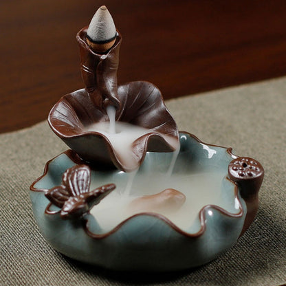 Waterfall Backflow Incense Holder Burner